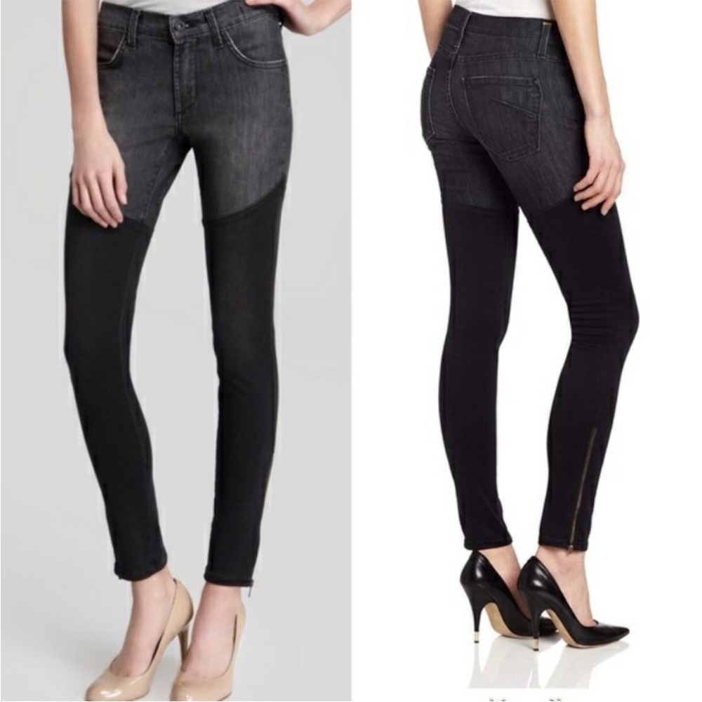 James Jeans Thigh High Black and Gray Skinny Jeans 29